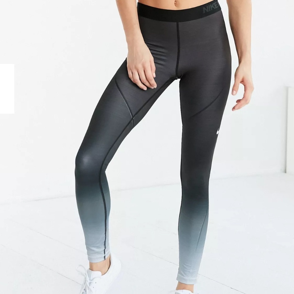 Nike Pro Hyperwarm Training Ombré Legging Full Length Size Small